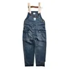 Jeans da uomo Uomo morto tuta di jeans blu Pantaloni cargo da lavoro Old School Easy Chic Worker Pantaloni con bretelle Mti-Pocket Uomo Casual Dad Drop De Dhqbu