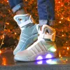 Boots Adults Usb Charging Led Luminous Shoes for Men's Fashion Light Up Casual Men Back to the Future Glowing Sneakers Free Shipping