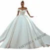 Viktoria Prince Satin Wedding Dres for Woman 2024 신부 볼 가운 오프 어깨 레이스 업 vestidos de novia custom made o2p8#