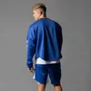 Sudaderas con capucha para hombre Sudaderas 2020 deportes para hombre deportes nuevos casual para hombre color sólido entrenamiento suelto transpirable top manga larga doble capa suéter sin capucha 24328