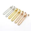 Damen-Ohrringe in U-Form, zweiteilig, lange Ohrstecker, Designer-Schmuck-Ohrstecker, Gold, Silber, Rose, volle Marke als Hochzeitsgeschenk, Weihnachtsgeschenk 258I