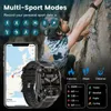 Wristwatches Military Smart Watch for Men with Bluetooth Call 100+ Sports Modes Activity Tracker Watch for iPhone Android Outdoor Smartwatch 24329