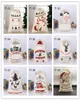 Hela stora julsäckar dragsko gåva Santa Claus Deer Canvas Bags 10 Styles Festival Bag9402224