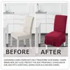 Sandalye kapaklar kalın etek kapağı yemek yemek uzanabilir evrensel örme elastik anttifouling koltuk yastığı