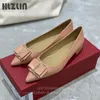 Casual Schuhe Frauen Frühling Herbst Echtes Leder Loafer Bogen-knoten Wohnungen Flach Designer Spitz Slip-on Zapatillas mujer