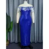 Am030604 Large Women's One Line Neck Celebrity Sequin Banquet Long Dress Full Dress 495611