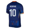 2024 Euro Cup Pays-Bas Soccer Jerseys MEMPHIS DE JONG VIRGIL DE LIGT GAKPO DUMFRIES BERGVIJN KLAASSEN Fans Player Football Shirt Garçons Enfants Joueurs 24 25 Home Away