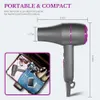 Hair Dryers 1800W Professional Hair Dryer Hot and Cold Strong Wind Powerful Blower Constant Temperature 1 collecting 2 Air Comb Nozzle 3Gear 240329
