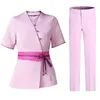 beautician work uniform for women's health center set, fiable hotel massage, foot bath, and foot therapy technician suit R70R#