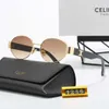 CELIES Lunettes de soleil lunettes de soleil haut de gamme même style nouvelles lunettes de soleil Arc de Triomphe Lisa ovale métal