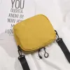 10A axelväskor 2024 Kvinnor Korea japansk stil canvas kausal liten sluttande messenger crossbody väska fyrkantig mobiltelefon