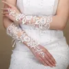 1 paire de gants blancs Lg dentelle florale mariée fête de mariage soirée Dr Fingerl gants accessoires de mariée f5Z2 #