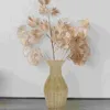 Vases Décorer Vase en bambou Bureau Pots de plantes d'intérieur Pot de planteur de paille Panier de fleurs tissé