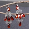 Boucles d'oreilles JIASHUNTAI Vintage 925 en argent Sterling goutte pour les femmes pierres précieuses naturelles Thai boucle d'oreille bijoux