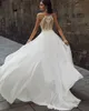 Boho Jumpsuit Wedding Dr Backl Chiff ärm spets brud Dres för kvinnor 2023 gratis fartyg land brudklänning 533x#