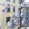 Party Decoration 15pcs Plastic Hollow Ball Christmas Decorations Shopping Mall For Window Transparent Candy Box Packaging