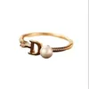 D-Letter Pearl Ring Europeu e Americano Novo Popular Popular 18K Brand Brand Ring Charme Mulheres Ring Ring Ring Party Hight Ring Jewelry Jewelry Gifts SPC