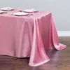 Table Cloth Upscale El Banquet And Wedding Scene Solid Color Rectangle Smooth Satin Fabric Colored Ding J1B3653