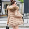 Fi Winterjacke Frauen Big Pelz Gürtel Mit Kapuze Dicke Daunen Parkas X-LG Weibliche Jacke Mantel Schlank Warme Winter Outwear 2019 Neue C2W1 #