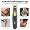 Barbeadores Elétricos Barbeador Elétrico para Homens Profissional Aparador de Barba Cordless Navalha Corpo Trimer USB Recarregável Rosto Masculino Máquina de Barbear 240329