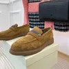 Buty swobodne Rozmiar 35-41 Spring Jesień Kobiety Naturalne dzieciaki zamszowe mokasyna platforma sznurka koralika tenis