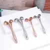 3D twarz Winda masażer 24K Gold Face Wint BAR JADE ROLLER MASAaż twarzy Guasha Board Natural Rose Quartz Piękno Narzędzia do skóry