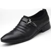 Sukienka buty mężczyźni formalne biznesowe skórzane moda na mokasynach Casual Man Party Wedding Flats Zapatos Hombre 48