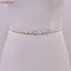 topqueen Wholesale Wedding Accories Sier Rhineste Bridal Thin Belt Formal Dr Waist Decorati Bridesmaid Belt S386 A1NZ#