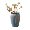 Plantenbakken Nieuwe Paarse Zand Succulente Bloempot Handbeschilderd Oude Pilecreative Keramische Pot Retro Keramische Bloempot Zonder Groene Planten