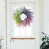 Decorative Flowers Spring Wreath Front Door Pendant Artificial Flower Garland For Shelf Farmhouse Festival Easter Housewarming