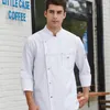 Manica regolabile Chef Uniforme Manica Lg Autunno e Inverno Abbigliamento Hotel Catering Cake Shop Mensa Posteriore Cucina Abiti da lavoro V6ps #