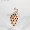 Pins Brooches MOZOG Exquisite Peacock Brooch Fashion Jewelry Delicate Women Lapel Pin Electroplated Alloy Ornament Versatile Tack Decoration Y240329
