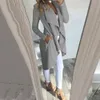 女性の滝lapelトレンチコートレディースカーディガンジャケットアウトウェアトップスプラスサイズの服ブレザースーツ服2023-2024 a666＃