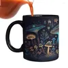 Tassen, Pilz-Teetasse, 340 ml, Farbwechselmuster, lustige Kaffee-Neuheit, Geschenke für Damen und Herren, Milchbecher