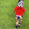 Estate Bambino bambini vestiti imposta bambine cartone animato cane stampato manica corta T-shirt pantaloncini da calcio cartone animato 2 pezzi Abiti firmati per bambini Z7418