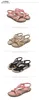 Élégant grande taille femmes sandales chaussures bohème plage sandales diamant chaussures plates noir tongs tongs pour femmes sandales talons 240228