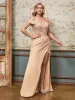 Sirène demoiselle d'honneur Dr femme mariée Dres pour femmes fête de mariage soirée robes élégantes Robe de bal formelle Lg luxe nouveau A37L #