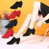 Dance Shoes Female Soft Bottom 5cm Square Oxford Breathable Non-slip Modern