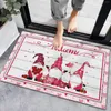 Tapetes Twin Size Fuzzy Cobertor Quarto Living Day Bem-vindo Decoração Tapete Home Valentine's Doormats Produtos de banheiro