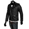 Men's Leather Faux Leather The Walking Dead Negan Cosplay Jacket Punk Men PU Leather Jacket Motorcycle Fashion Slim Fit Leather Coat 240330