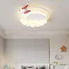 Plafoniere Moderne luci a LED bianche Soggiorno Camera da letto Bambino Creativo Aeroplano Lampadari in resina Studio Tavolo da pranzo Lampada da cucina