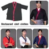 Japoński w stylu mundury szef kuchni Kimo Teppanyaki sushi kuchnia restauracja usługa gastronomiczna noszenie kurtek kucharza kucharza ubrania m6ae##