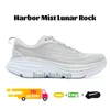 2024 Mens Running Shoes Designer Sneakers Bondi 8 Lilac Marble Triple Black White Harbor Mist Lunar Rock Shell Coral Peach Parfait Goblin Blue Yellow Womens