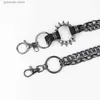 Midjekedjor Bälten Metall Punk Rock Layered Chain Keychains For Men Kvinnor i midjan Key Chain Wallet Jeans Hip-Hop Pants Beltkedjor smycken Tillbehör Y240329