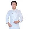 breathable Mesh Chef Uniform Lg-sleeved Ideal for Hotel Restaurant Canteen Kitchen for Men and Women k7DO#