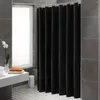 Rideaux de douche de salle de bains, ensemble de rideaux de couleur unie, cloison de bain, pas de longueur courte pour crochets de 80 pouces de Long