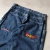 Jnco – jean hip hop rock avec motif brodé, ample pour hommes et femmes, streetwear fi, Harajuku, taille haute, jambes larges, 787P #, 2024