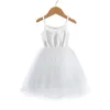 Robe de princesse pour filles, tenue d'été mignonne, sans manches, en Tulle, vêtements pour fête d'anniversaire, Costume Tutu de pâques, 2023, 240325