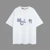 Designer Luxury Chaopai Classic Alta edizione 24 nuova primavera / estate doppia ombra stampata a lettere girocollo a maniche corte casual T-shirt da uomo e da donna