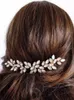 Luxo Rhineste Hair pente de noiva para cabelos accory women elegante feminina artesanal para a cabeça da cabeça de cabeça nupcial Cabelo de casamento Vine Q722#